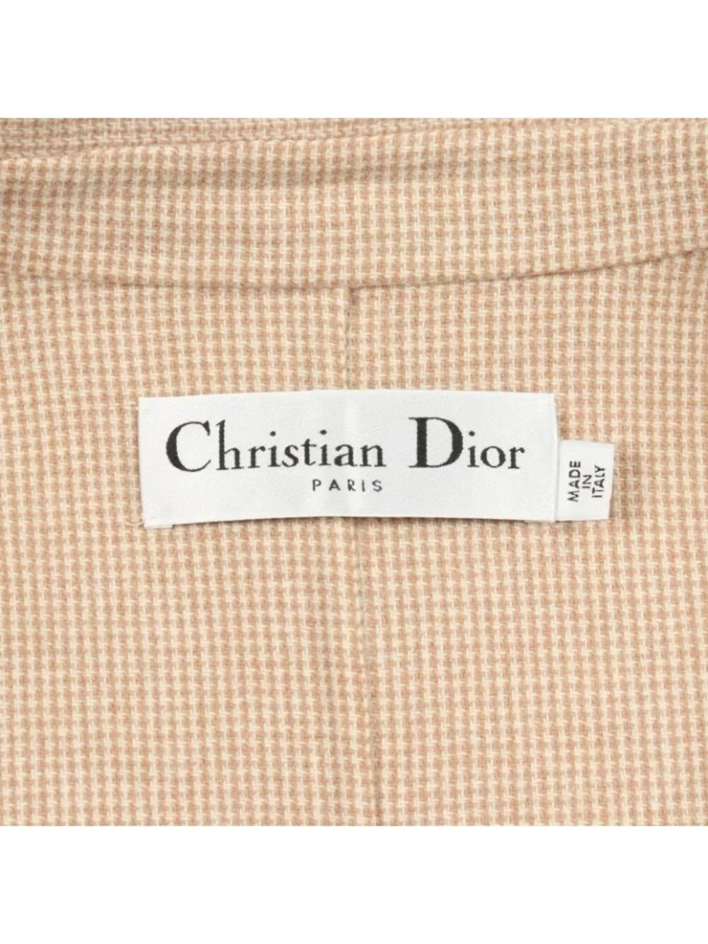 Dior Suit Jacket Beige Wool Set